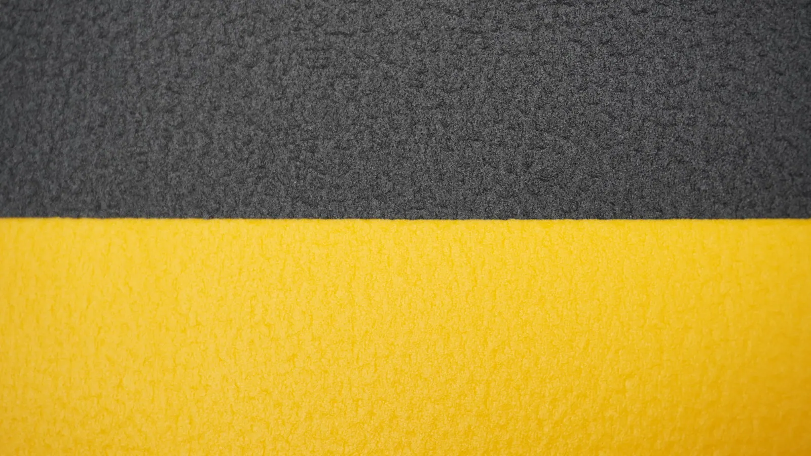 M1 elephant skin top surface close-up in black and yellow
