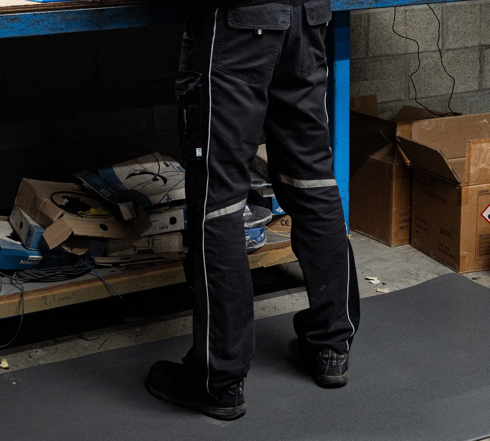 M1 grey mat in a workplace environment