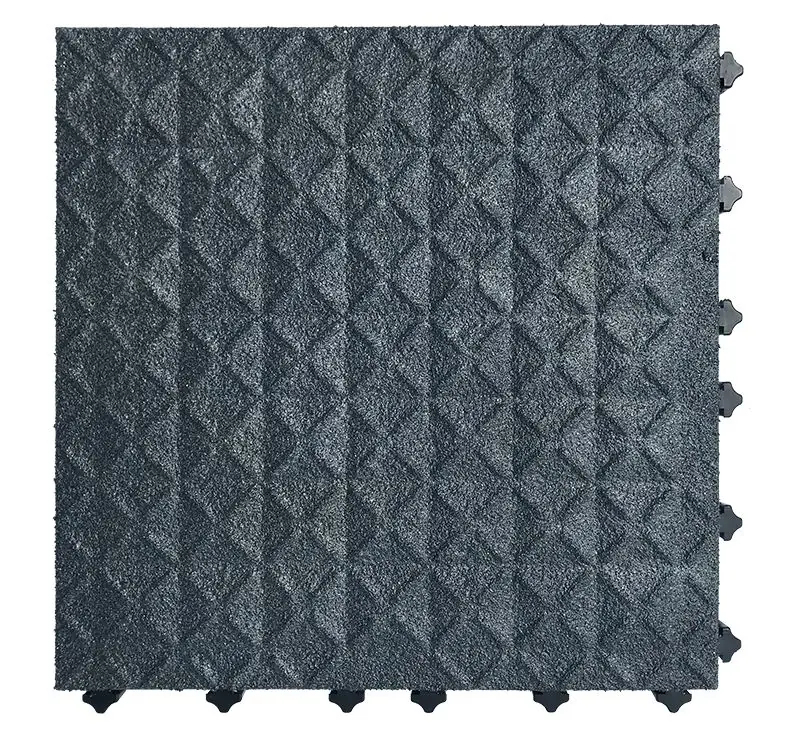 Close-up of M5 anti-slip chevron surface with yellow safety edge.