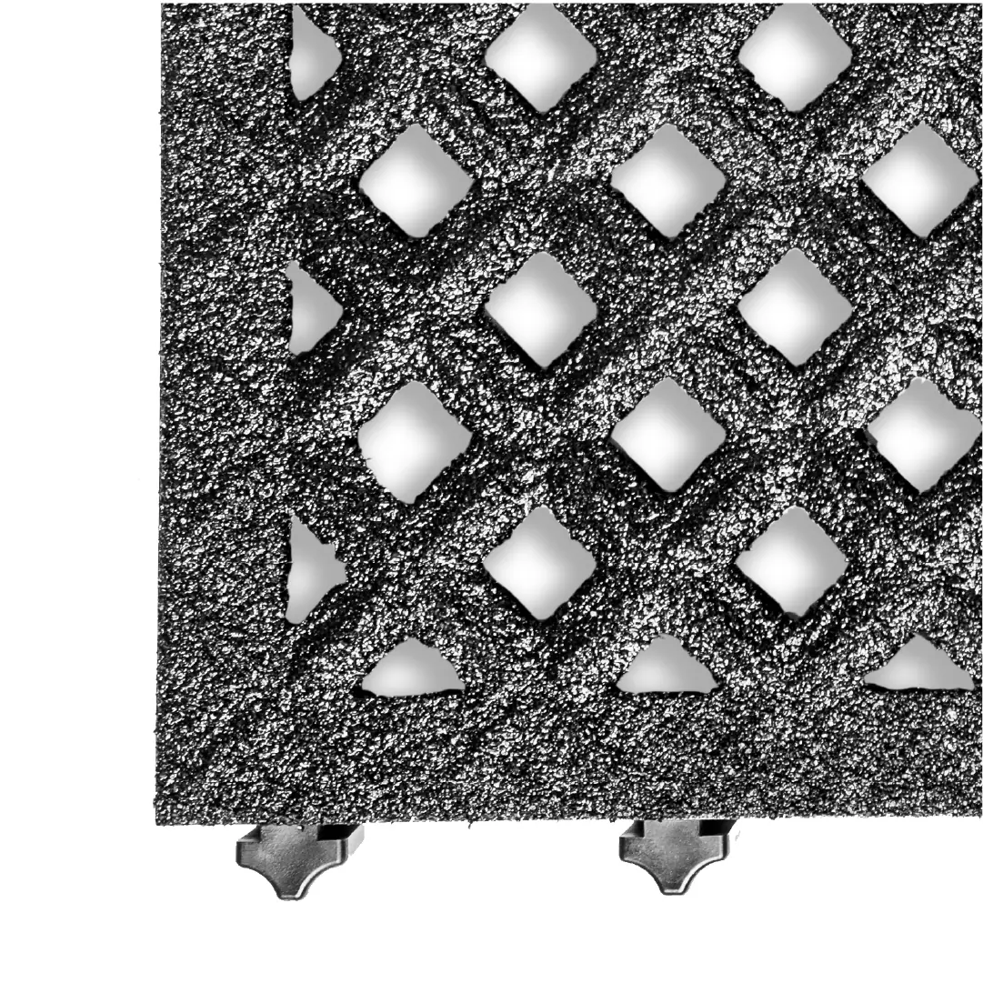 M5 Anti-Slip Drainage Tile — Black