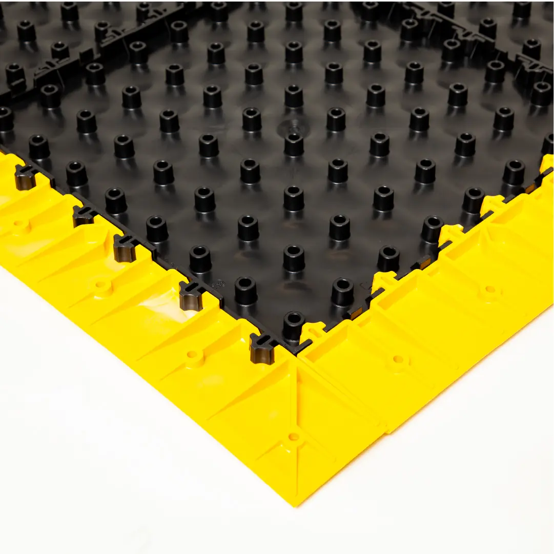 M5 Antimicrobial Edging — 10x56x2.5cm — Male corner edge (M5-AM6-Y)
